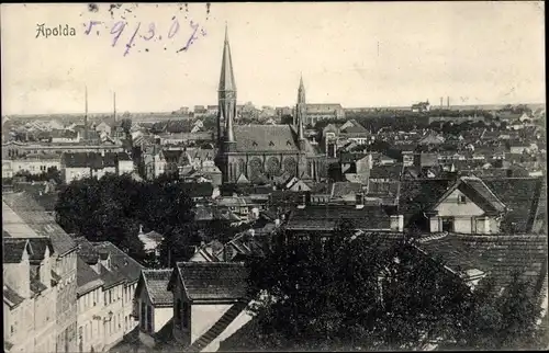 Ak Apolda in Thüringen, Stadtübersicht