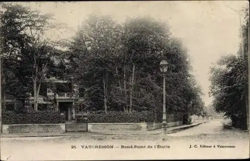 Ak Vaucresson Hauts de Seine, Rond Point de l'Etoile