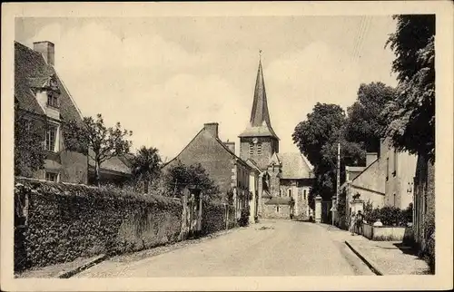 Ak Chemire sur Sarthe Maine et Loire, Rue de l'Eglise