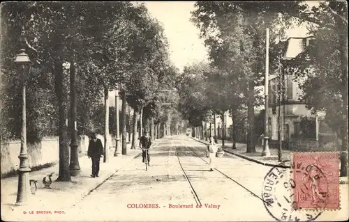 Ak Colombes Hauts de Seine, Boulevard de Valmy