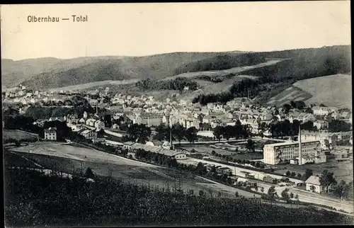 Ak Olbernhau im Erzgebirge, Gesamtansicht