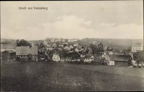 Ak Venusberg Drebach Erzgebirge, Panorama vom Ort