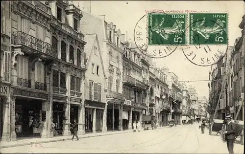 Ak Reims Marne, Rue de l'Etape