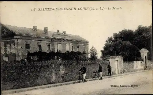 Ak Sainte Gemmes sur Loire Maine et Loire, La Mairie