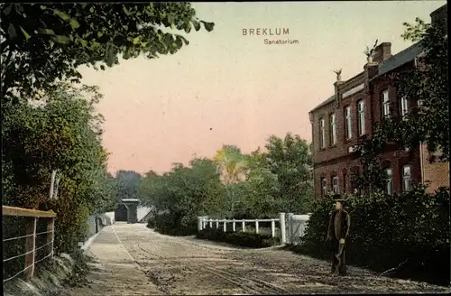 Ak Breklum in Nordfriesland, Sanatorium, Außenansicht