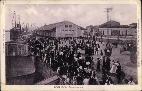 Ak Santos Brasilien, Desembarque