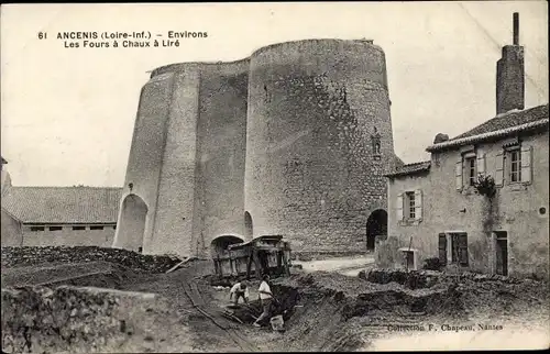 Ak Liré Ancenis environs Maine et Loire, Les Fours a Chaux, Kalköfen