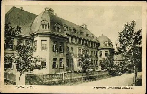 Ak Colditz in Sachsen, Lungenheim, Heilanstalt Zschadras