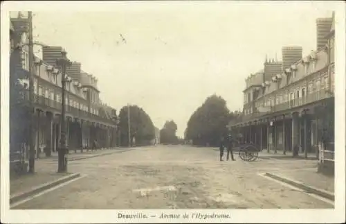 Ak Deauville Calvados, Avenue de l'Hypodrome