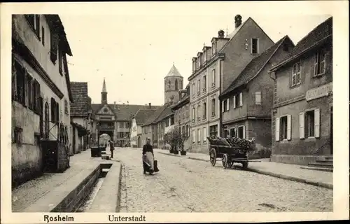 Ak Rosheim Bas-Rhin, Unterstadt