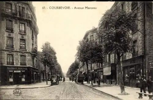 Ak Courbevoie Hauts de Seine, Avenue Marceau