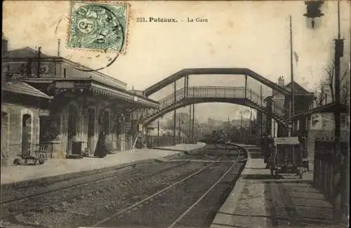 Ak Puteaux Hauts de Seine, La Gare