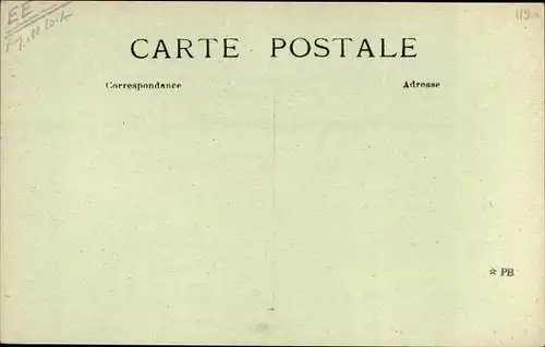 Ak Contigné Maine et Loire, Arrivée par Miré