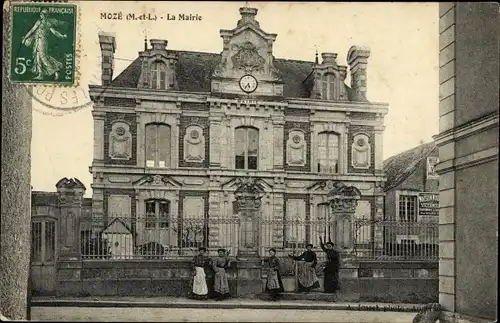 Ak Mozé Maine et Loire, La Mairie