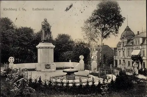 Ak Kirchberg in Sachsen, Lutherdenkmal
