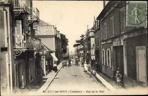Ak Luc sur Mer Calvados, Rue de la Mer