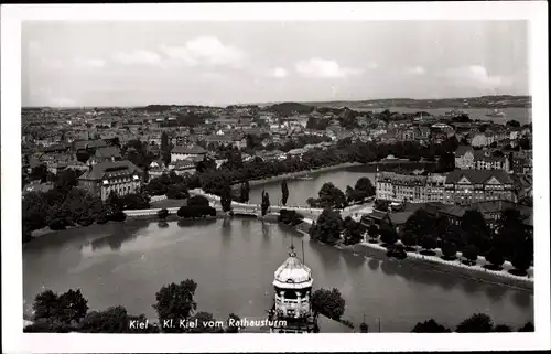 Ak Kiel in Schleswig Holstein, Kleiner Kiel, Blick auf die Stadt vom Rathausturm aus