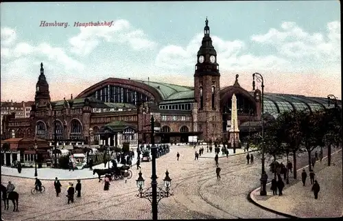 Ak Hamburg Mitte Sankt Georg, Hauptbahnhof