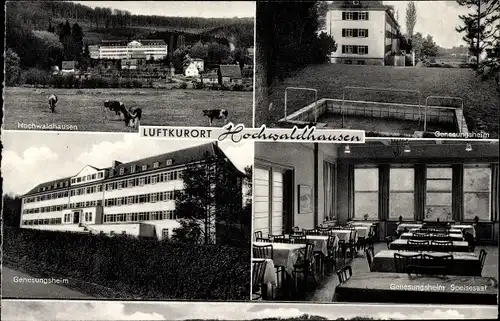 Ak Hochwaldhausen Grebenhain Hessen, Genesungsheim, Speisesaal, Kühe