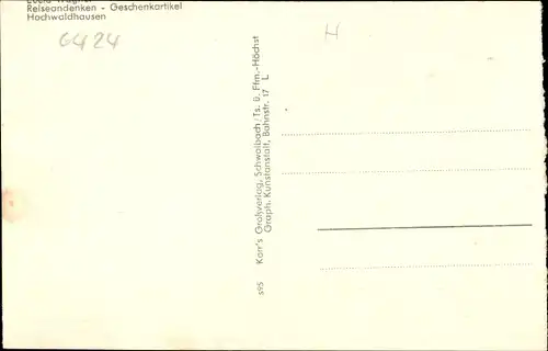 Ak Hochwaldhausen Grebenhain Hessen, Genesungsheim, Speisesaal, Kühe