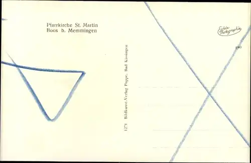 Ak Boos in Schwaben, Pfarrkirche St. Martin, Inneres