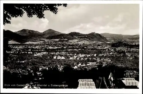 Ak Venusberg Kasselsruh Bonn, Blick auf Godesberg und das Siebengebirge