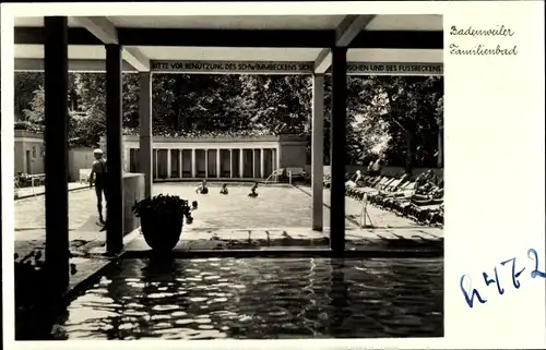 Ak Badenweiler im Kreis Breisgau Hochschwarzwald, Das Familienbad