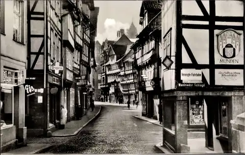 Ak Hann. Münden in Niedersachsen, Blick in die Langestraße