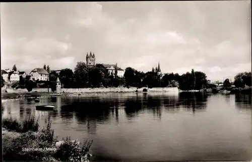 Ak Steinheim Hanau am Main, Uferpartie, Ort