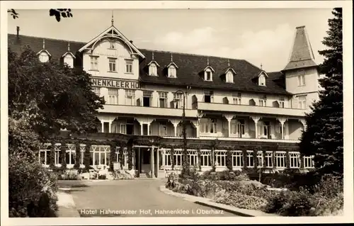Ak Hahnenklee Bockswiese Goslar im Harz, Hotel Hahnenkleer Hof