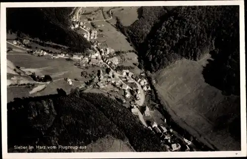 Ak Sieber Herzberg am Harz, Fliegeraufnahme