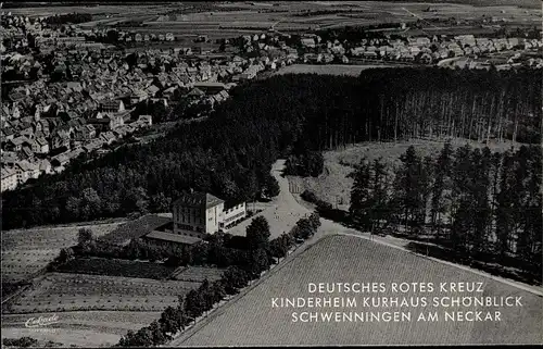 Ak Schwenningen am Neckar, Fliegeraufnahme, DRK Kinderheim Kurhaus Schönblick