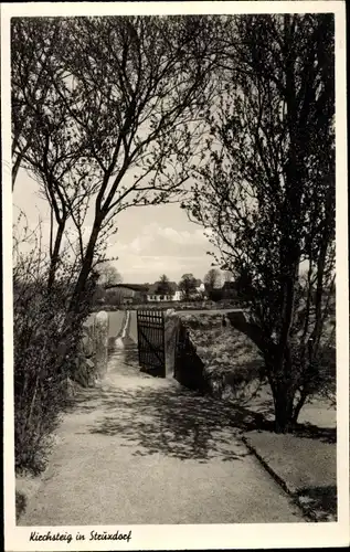 Ak Struxdorf in Angeln, Kirchsteig