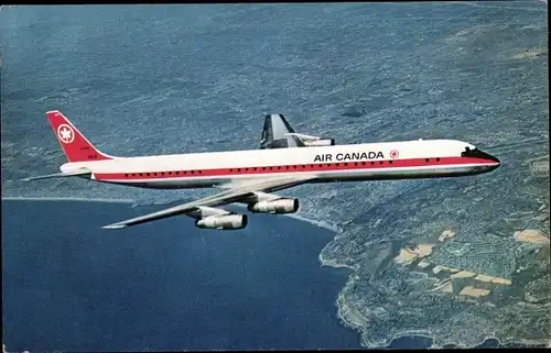 Ak Kanadisches Passagierflugzeug, Air Canada, Douglas DC-8