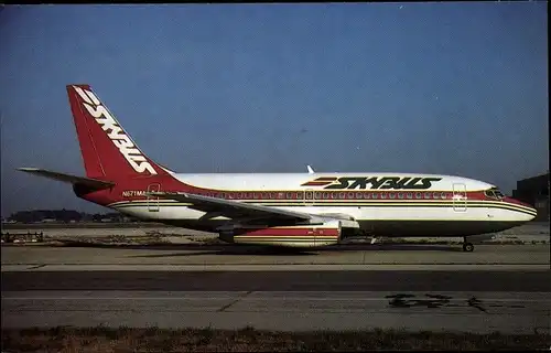 Ak Amerikanisches Passagierflugzeug, Skybus, Boeing 737-2X6C