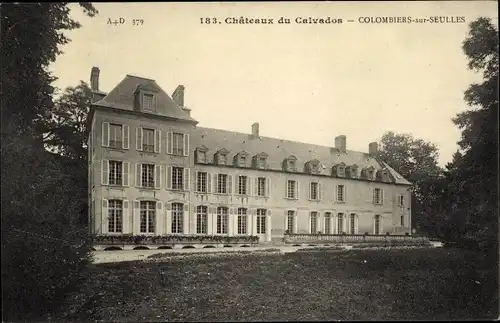 Ak Colombières sur Seulles Calvados, Le Chateau