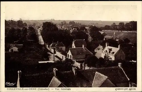 Ak Colleville sur Orne Calvados, Vue Generale