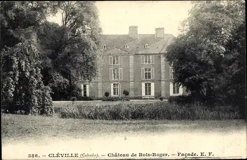 Ak Cléville Calvados, Chateau du Bois Roger