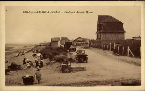 Ak Colleville Riva Bella Calvados, Boulevard Aristide Briand