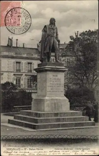 Ak Versailles Yvelines, Statue Hoche