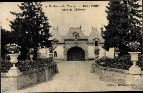 Ak Ecquevilly Yvelines, Porte du Chateau