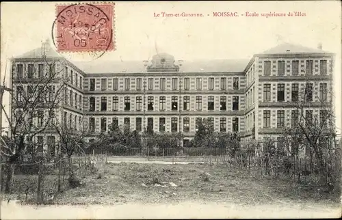 Ak Moissac Tarn et Garonne, Ecole superieure de filles