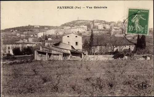 Ak Fayence Var, Vue Generale