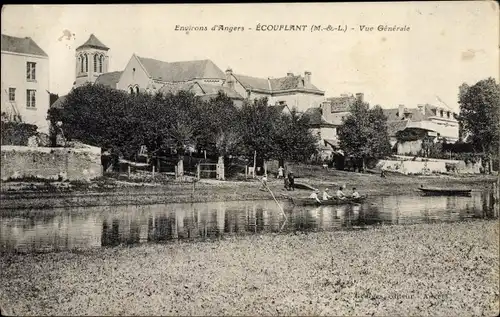 Ak Écouflant Maine et Loire, Vue generale