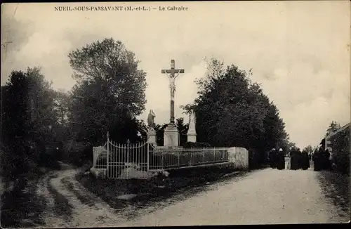 Ak Nueil sous Passavant Maine-et-Loire, Le Calvaire
