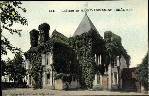 Ak Saint Aignan des Gués Loiret, Chateau