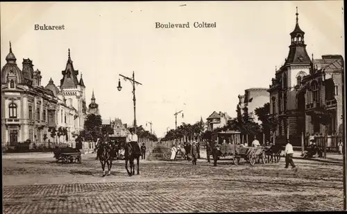 Ak București Bukarest Rumänien, Boulevard Coltzei