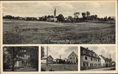 Ak Kirchenlaibach Speichersdorf in Oberfranken, Blick auf den Ort