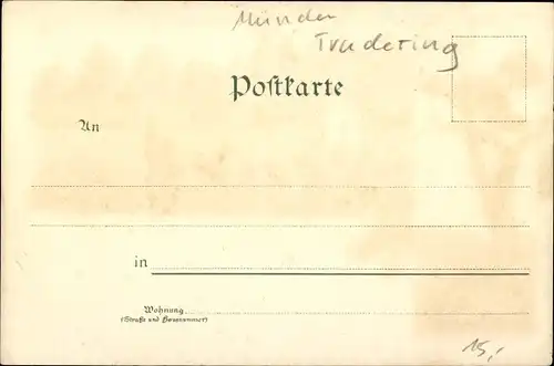 Litho Wald Trudering München, Waidmannsheil, Jagdhütte, Rehe, Auerhahn