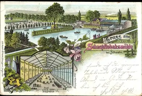 Ak Schwelm in Westfalen, Schnupftabaksmühle, Saal, Innenansicht